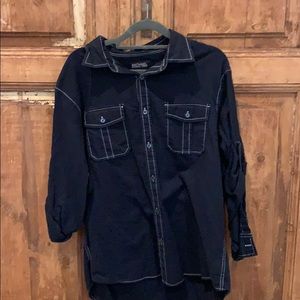 Navy Michael Kors button down
